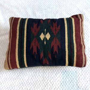 Wool Southwestern fabric style pillow
